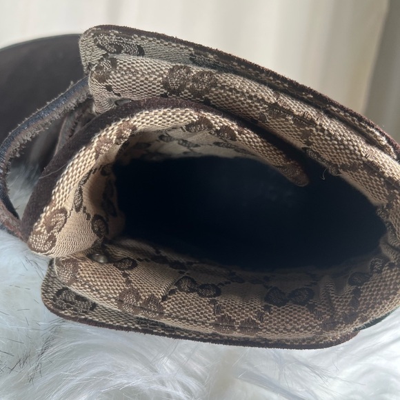 Gucci Softy Tek GG Monogram
Fold Down Ankle High-Top Sneaker Boots - Picture 7 of 13